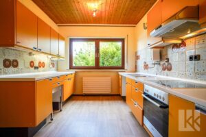 Die separate Küche mit viel Platz