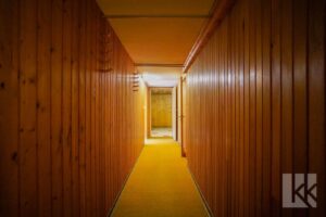 Der Bungalow ist voll unterkellert