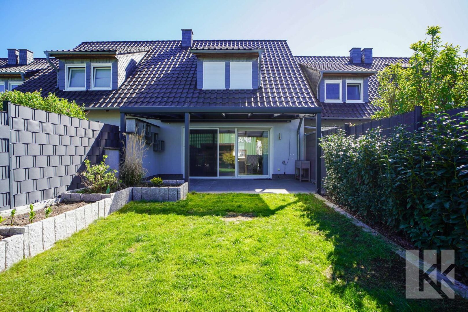 Der Garten vom Boden und...