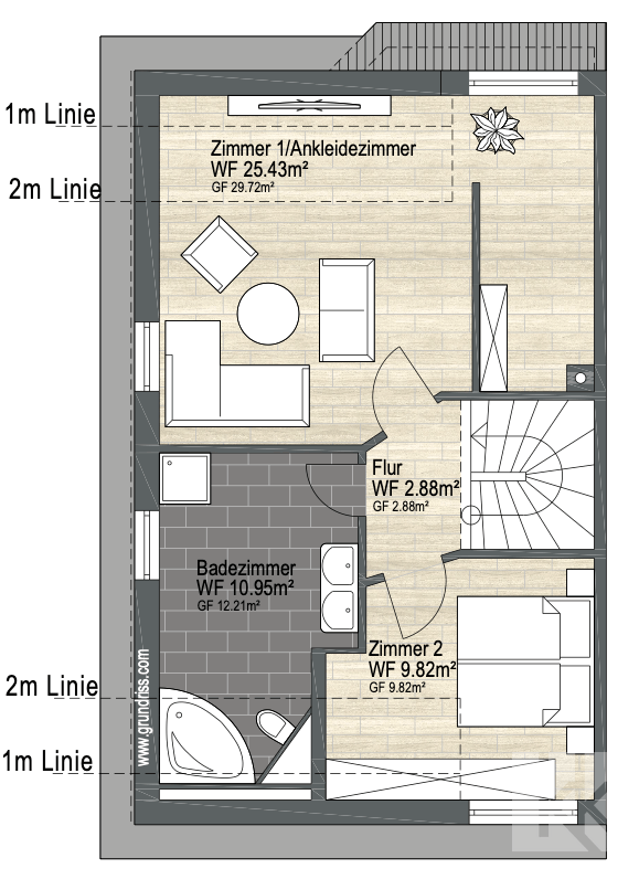 Grundriss Obergeschoss