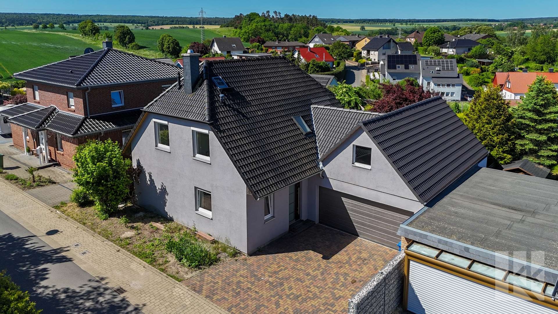 Hausansicht aus der Luft