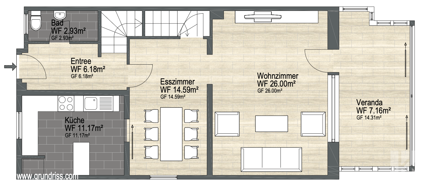 Grundriss Erdgeschoss