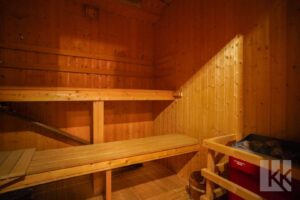 ...eigener Sauna