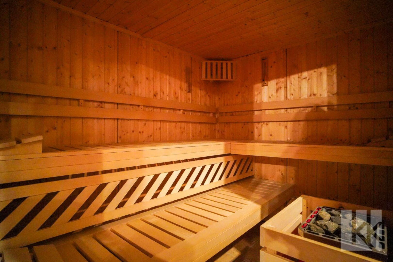 ...eigener Sauna