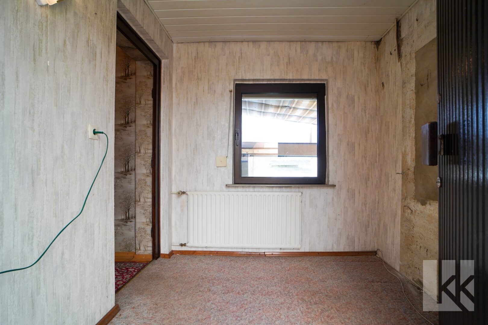 Der Windfang mit Platz für eine Garderobe