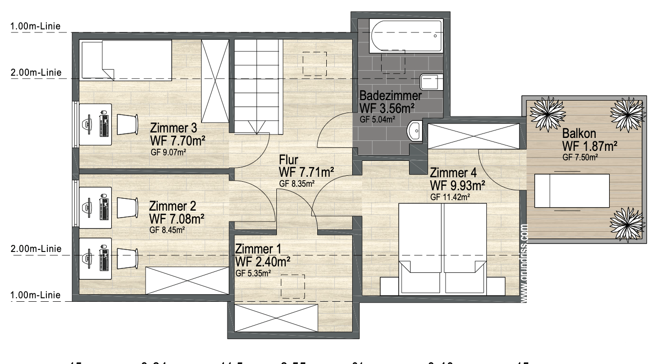 Grundriss Dachgeschoss