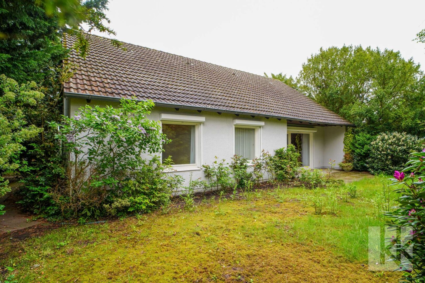 Hinter dem Haus: ...