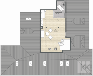Grundriss Loft