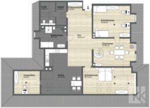 Grundriss Wohnung