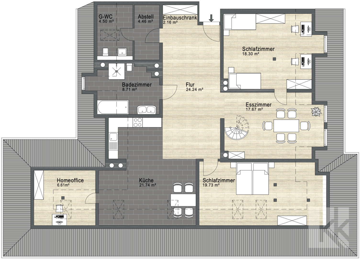 Grundriss Wohnung