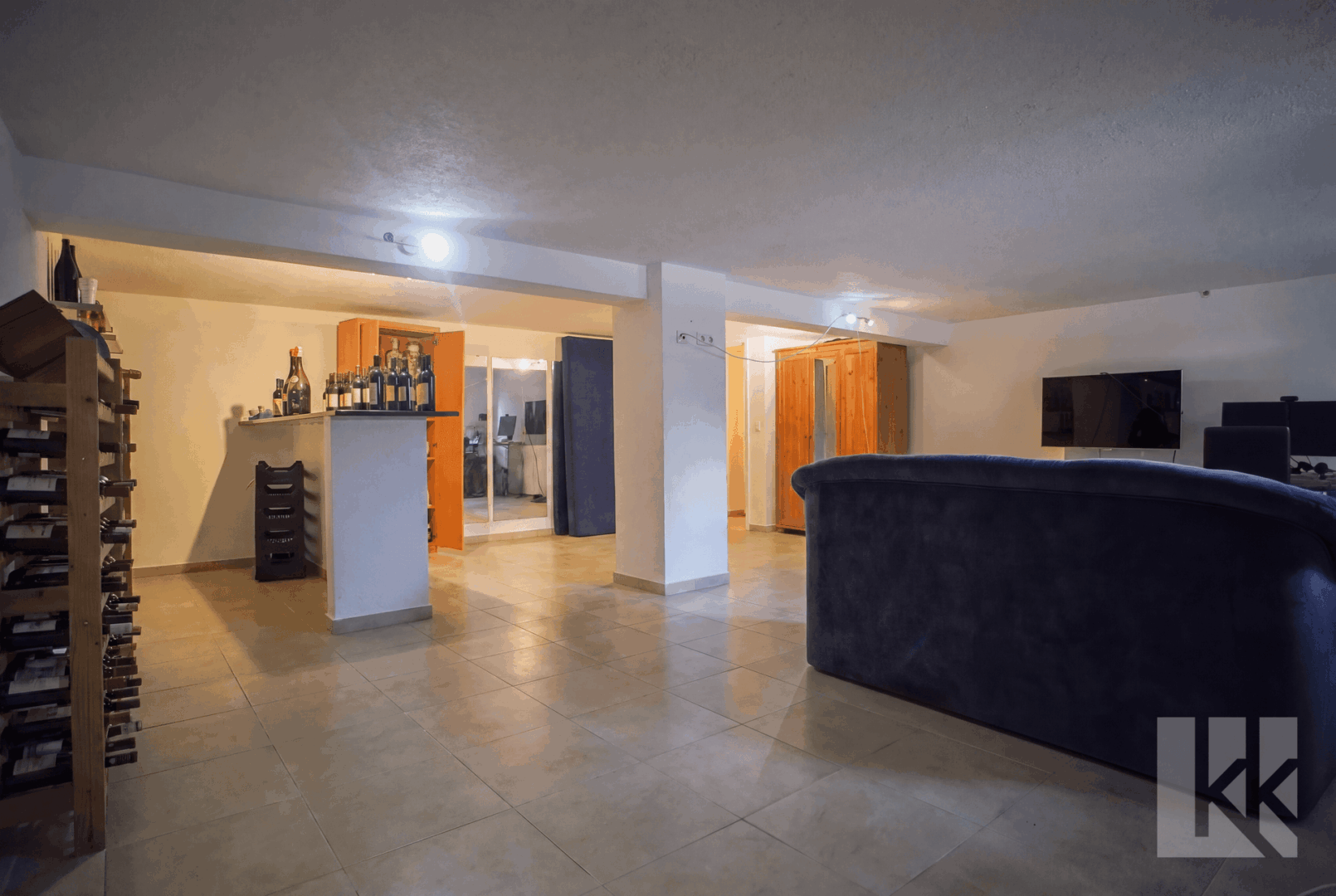 Viel Platz im Keller: ...