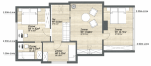 Grundriss Haupthaus Obergeschoss