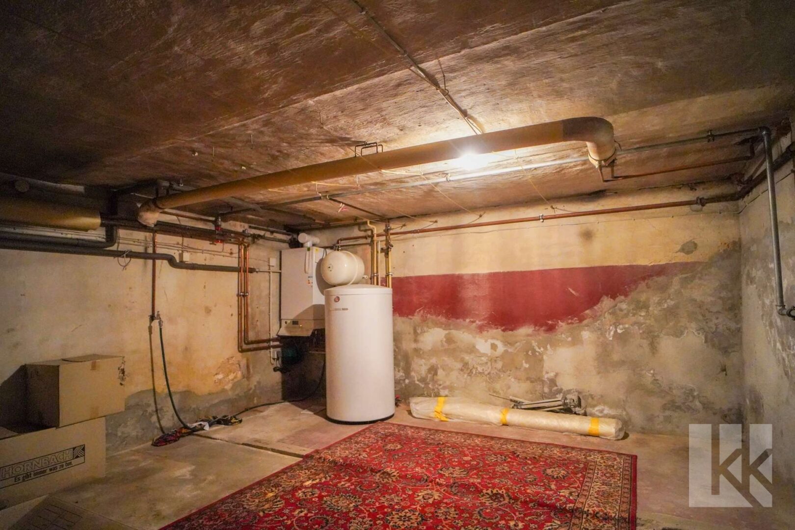Hier findet sich auch die Heizungsanlage