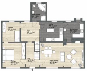 Grundriss Haupthaus Erdgeschoss