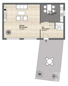 Grundriss Hinterhaus Erdgeschoss