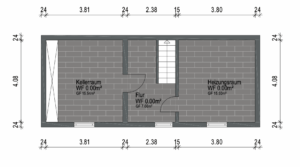 Grundriss Haupthaus Kellergeschoss