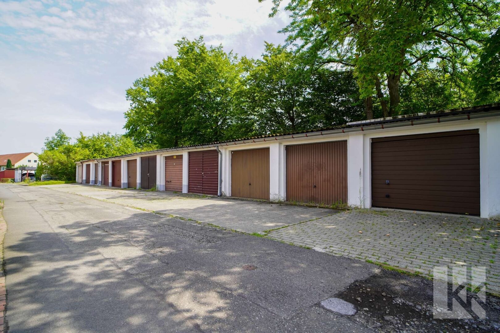 Im Garagenhof befindet sich...