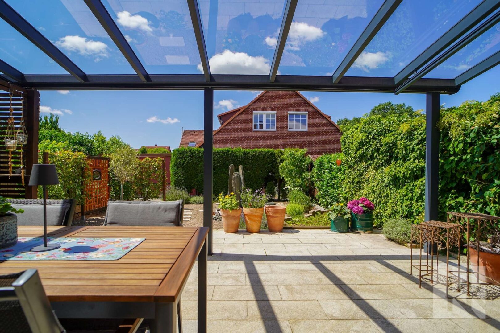 ...Blick in den Garten