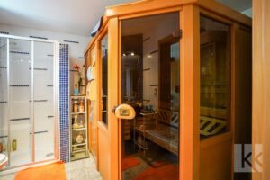 ...eigener Sauna