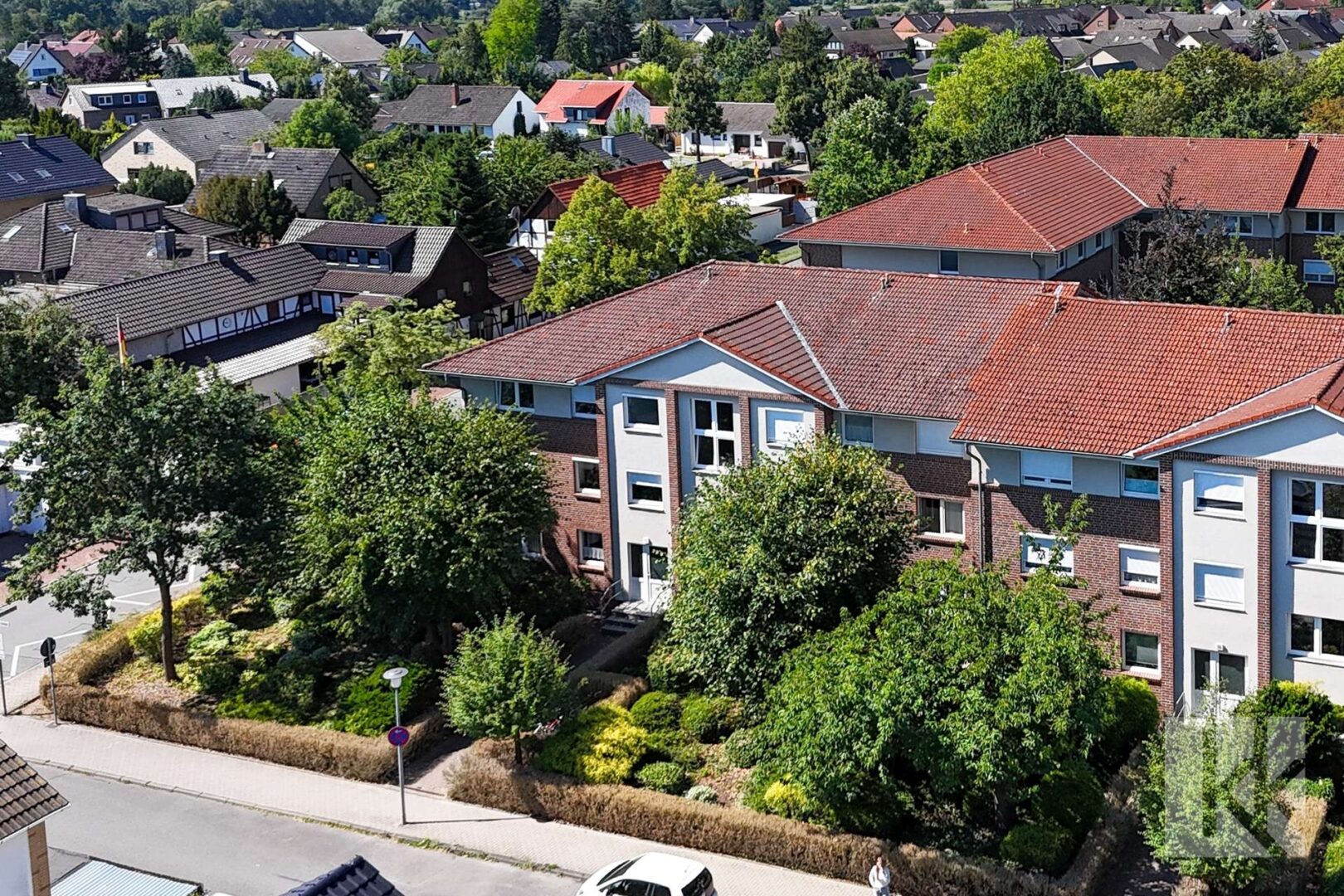 DIe Liegenschaft aus der Luft