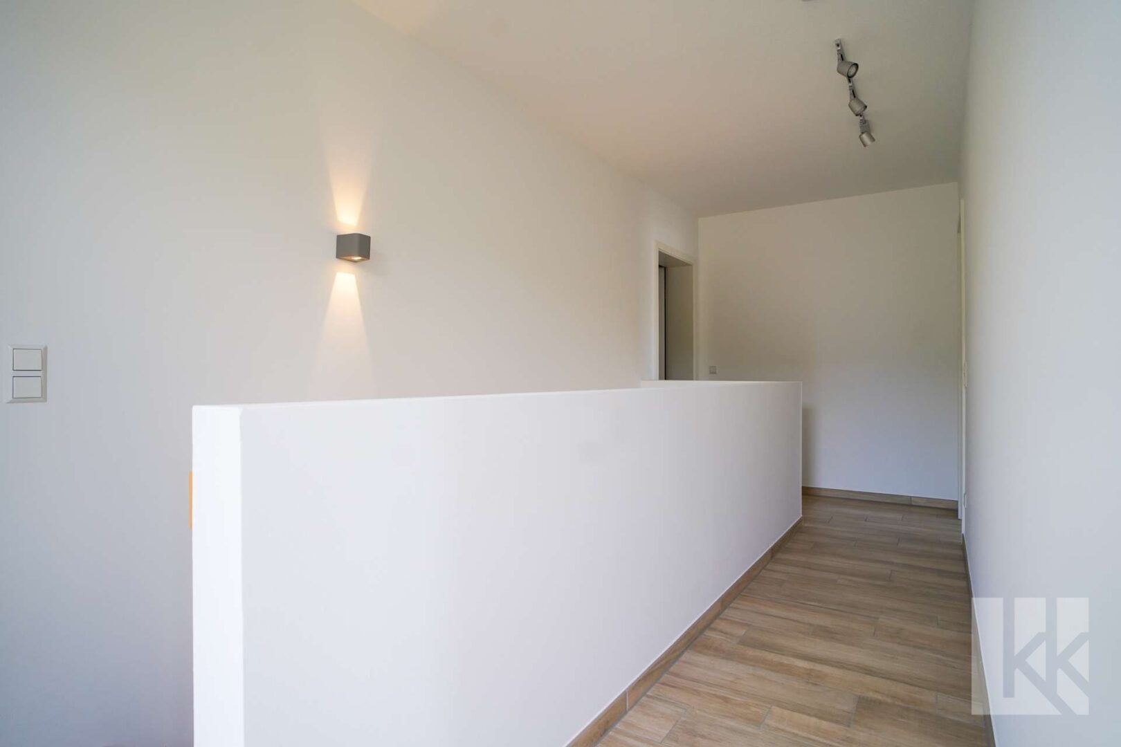 Der Flur verbindet die Zimmer im Obergeschoss