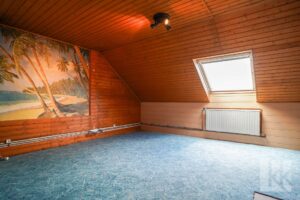 Das ausgebaute Dachgeschoss…