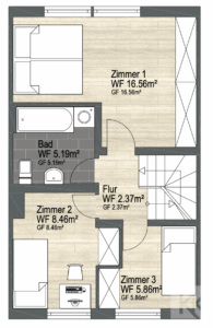 Grundriss Obergeschoss